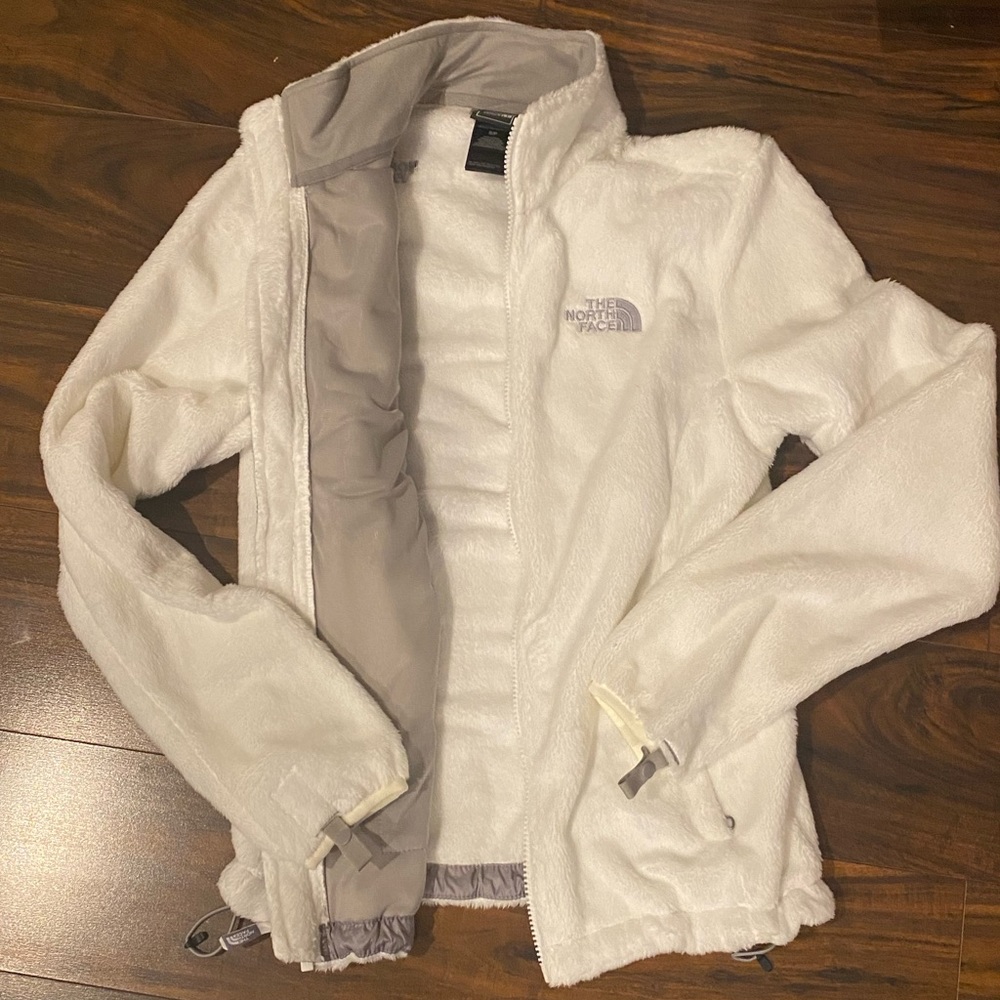 The North Face Women's White Fleece Jacket - M
